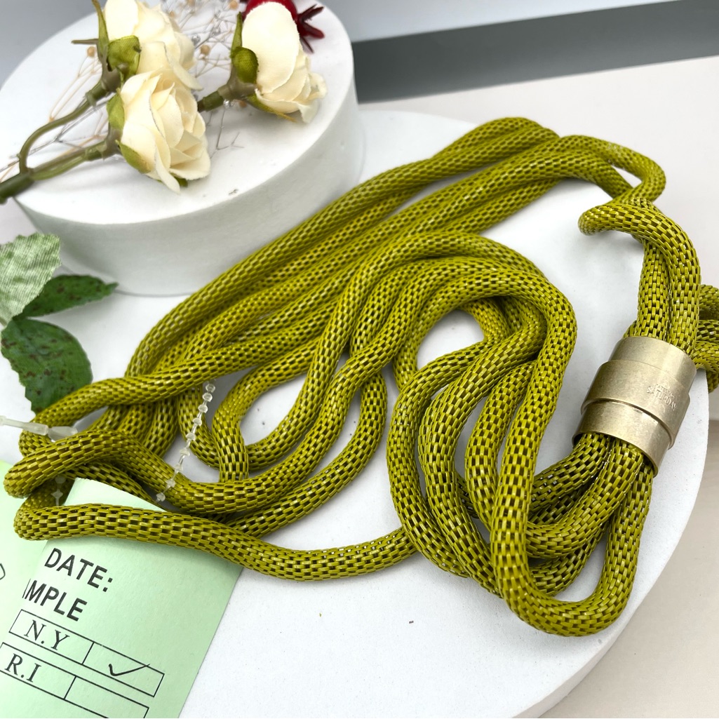 Kate Spade Saturday Vintage Signature Snake Chain Necklace Rare Collection